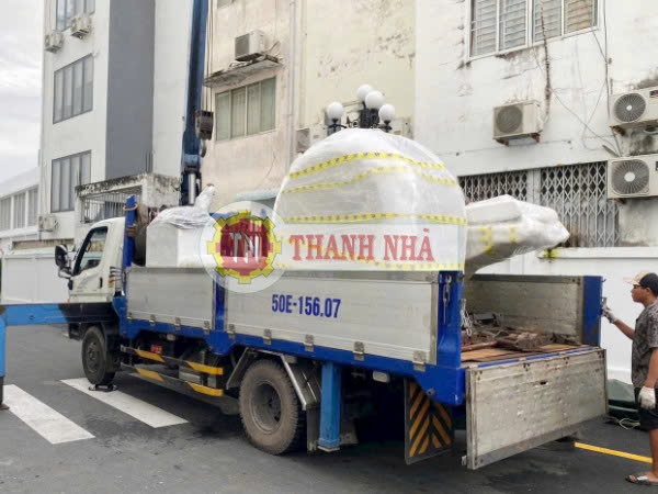 Bàn giao bồn chứa cho khách hàng tại Cà Mau