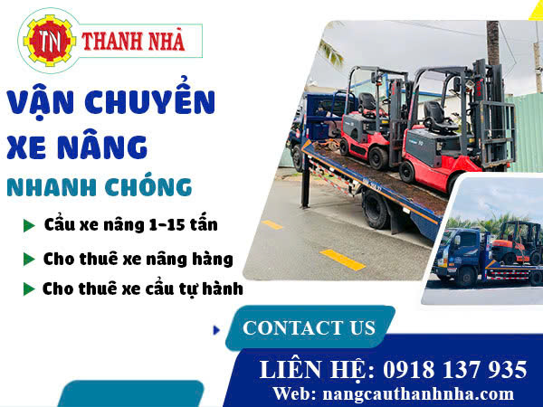 Các hình thức vận chuyển xe nâng an toàn