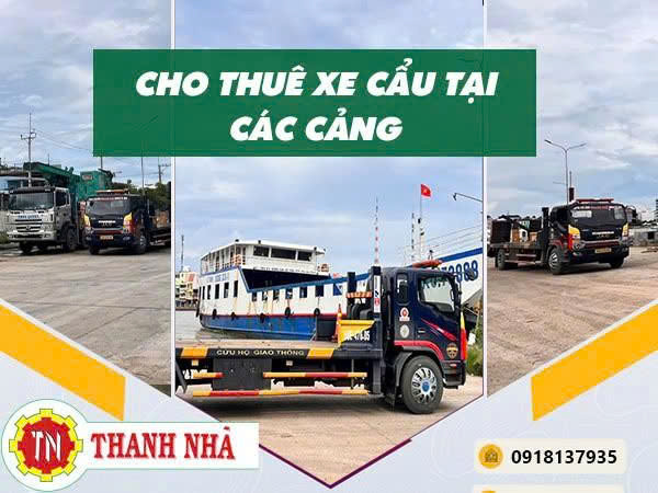Cho thuê xe cẩu tại các cảng biển 
