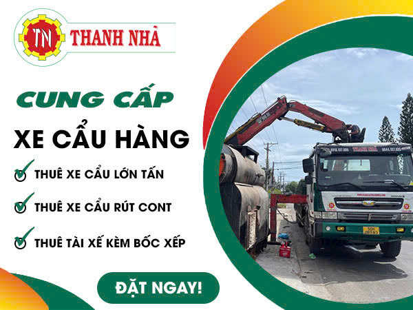 Cho Thuê Xe Cẩu Vận Chuyển Máy Ép Ván Tại Khu Sản Xuất Long An – An Toàn, Chính Xác, Đúng Tiến Độ