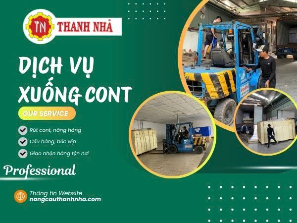 Cho Thuê Xe Nâng Xuống Cont Hàng Tại TP.HCM | An Toàn - Nhanh Chóng