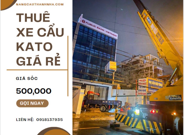 Dịch vụ cho thuê xe cẩu Kato khu vực TP.HCM 