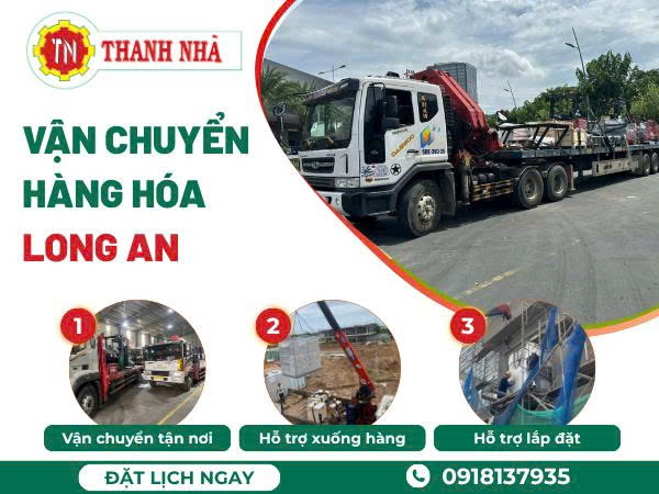 Thanh Nhã nhận vận chuyển máy móc cho công trình tại Long An