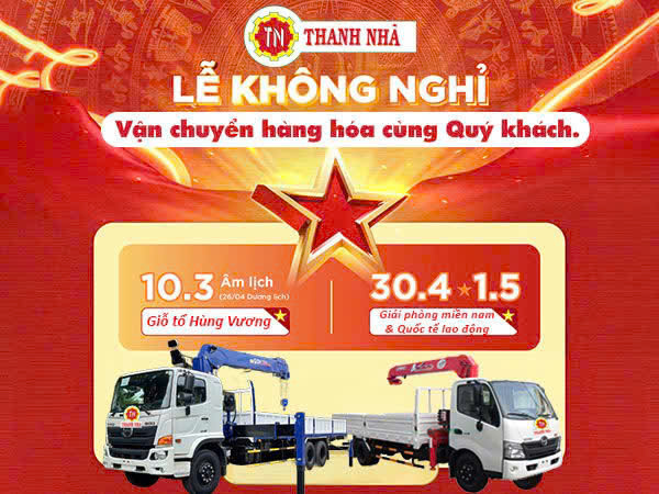 Thông Báo Làm Việc Xuyên Lễ Giỗ Tổ Hùng Vương và Đại Lễ 30/04 - 01/05