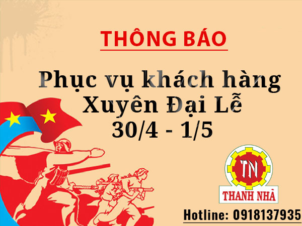 Thông báo lịch nghỉ Lễ Giỗ Tổ Hùng Vương, Giải Phóng Miền Nam và Quốc Tế Lao Động