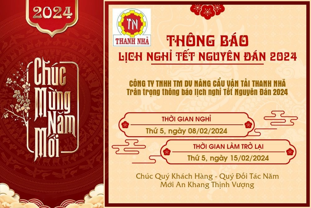 Thông báo lịch nghỉ Tết Nguyên Đán 2024